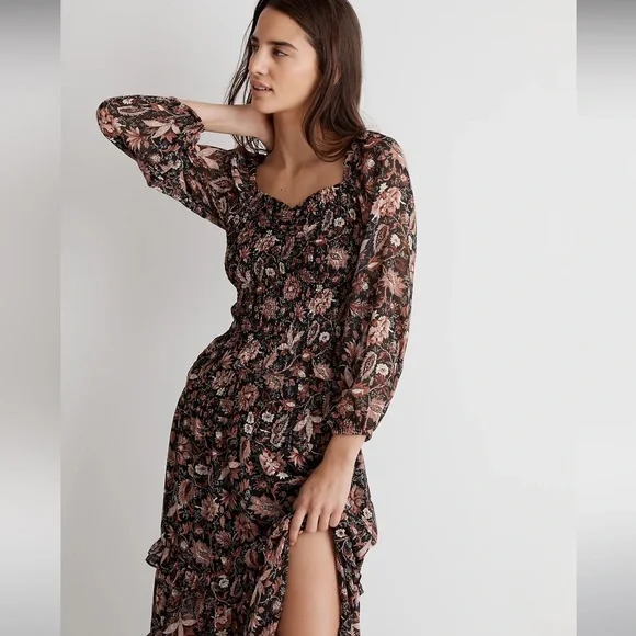 Madewell Ruffle Tiered Midi Skirt - Picture 9 of 11